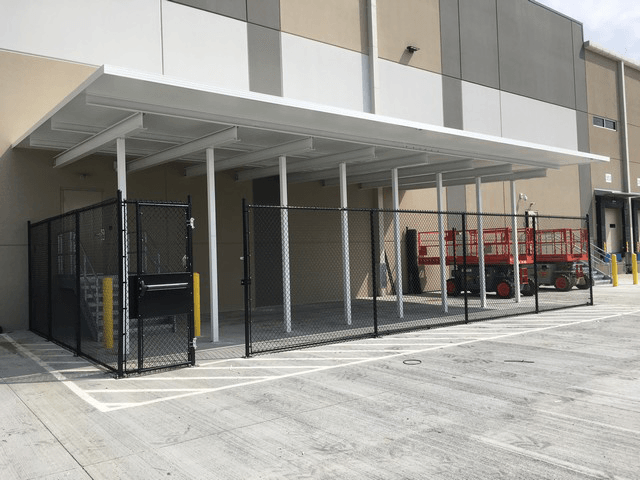 Roof With Fence Open - Glen Gardner, NJ - Canopy Erectors, Inc