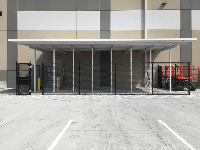 Roof With Fence Front - Glen Gardner, NJ - Canopy Erectors, Inc