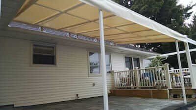 Awning Fx White - Glen Gardner, NJ - Canopy Erectors, Inc