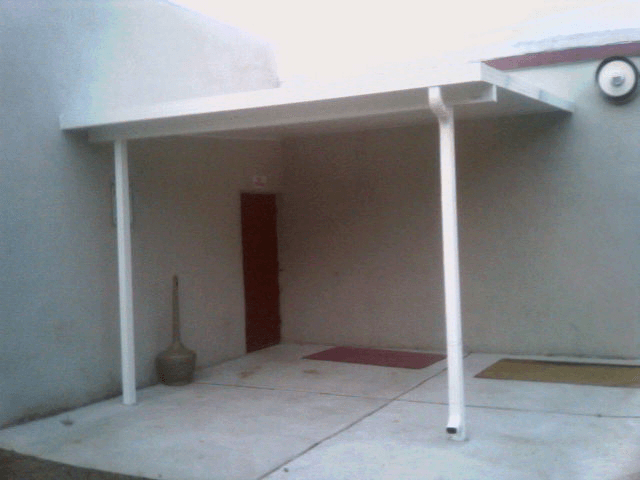 Roof With Red Door - Glen Gardner, NJ - Canopy Erectors, Inc