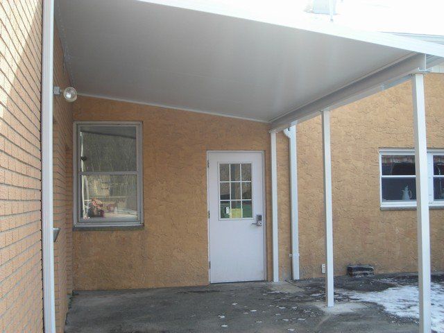 Roof Backside With Door - Glen Gardner, NJ - Canopy Erectors, Inc