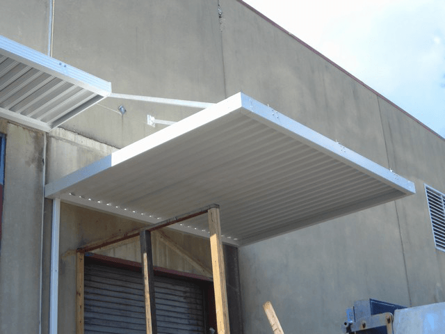 Building Awning Truck - Glen Gardner, NJ - Canopy Erectors, Inc