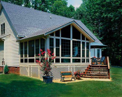 House With Stairs And Screen - Glen Gardner, NJ - Canopy Erectors, Inc