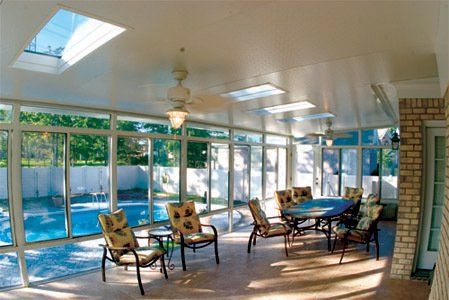 Sun Room Beside Pool - Glen Gardner, NJ - Canopy Erectors, Inc