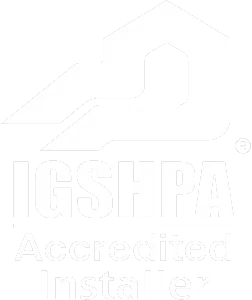 It is a logo for an accredited installer.