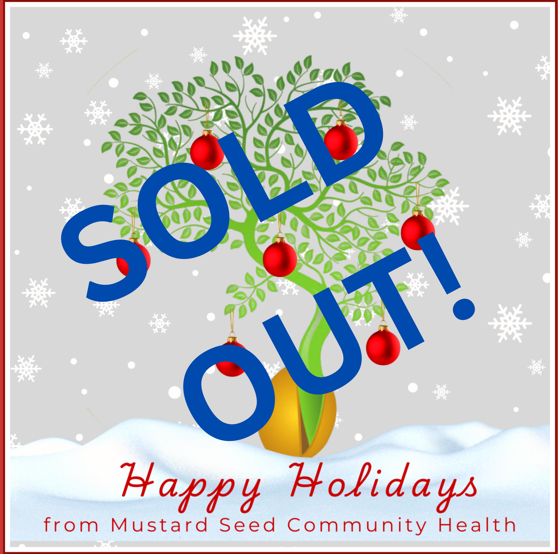 Holiday Honor Cards are SOLD OUT!