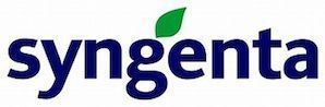 The syngenta logo has a green leaf on it.