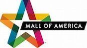 The mall of america logo is a colorful star made of ribbons.