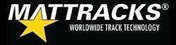 A logo for mattracks worldwide track technology with a yellow star