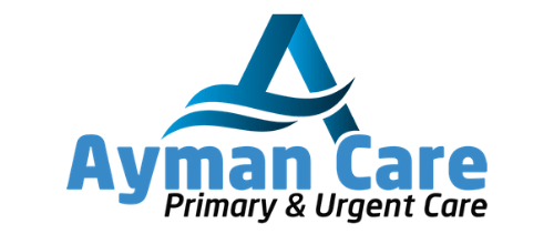 a logo for ayman care primary and urgent care