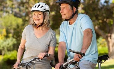 Old Man and Woman Cycling — Eligibility in Lodi, CA