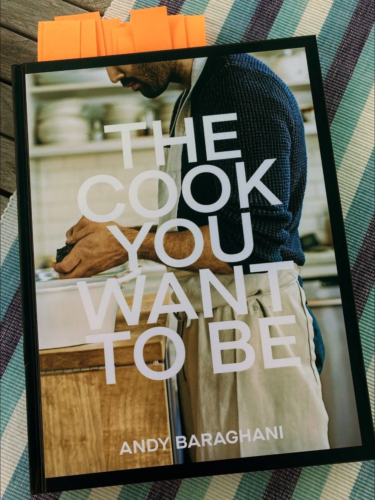 A book titled the cook you want to be by andy baraghani