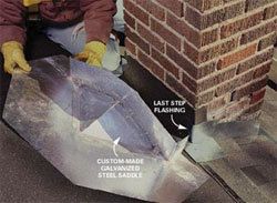 Flashing repair services of chimney in New Braunfels