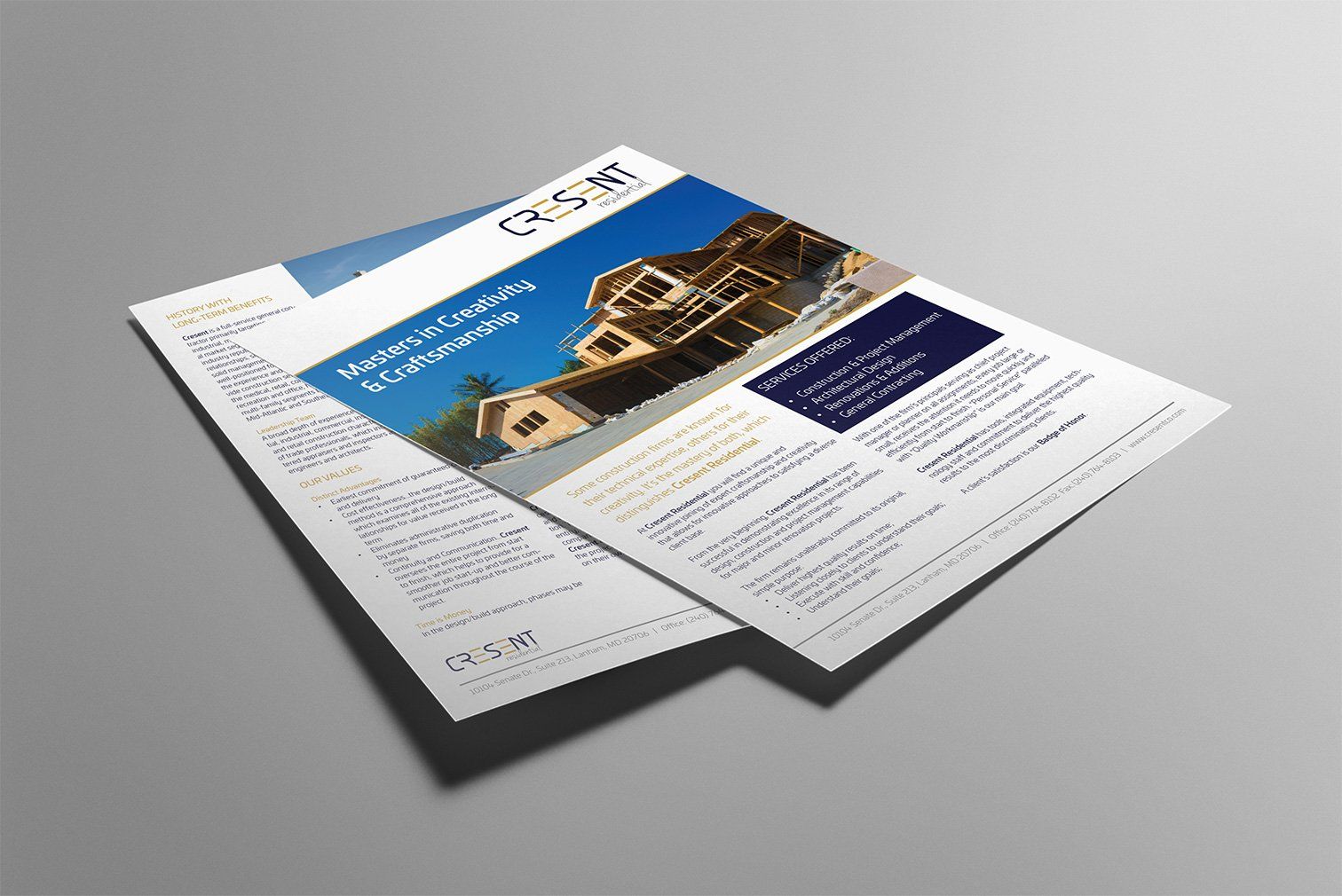 Cresent Construction flyer