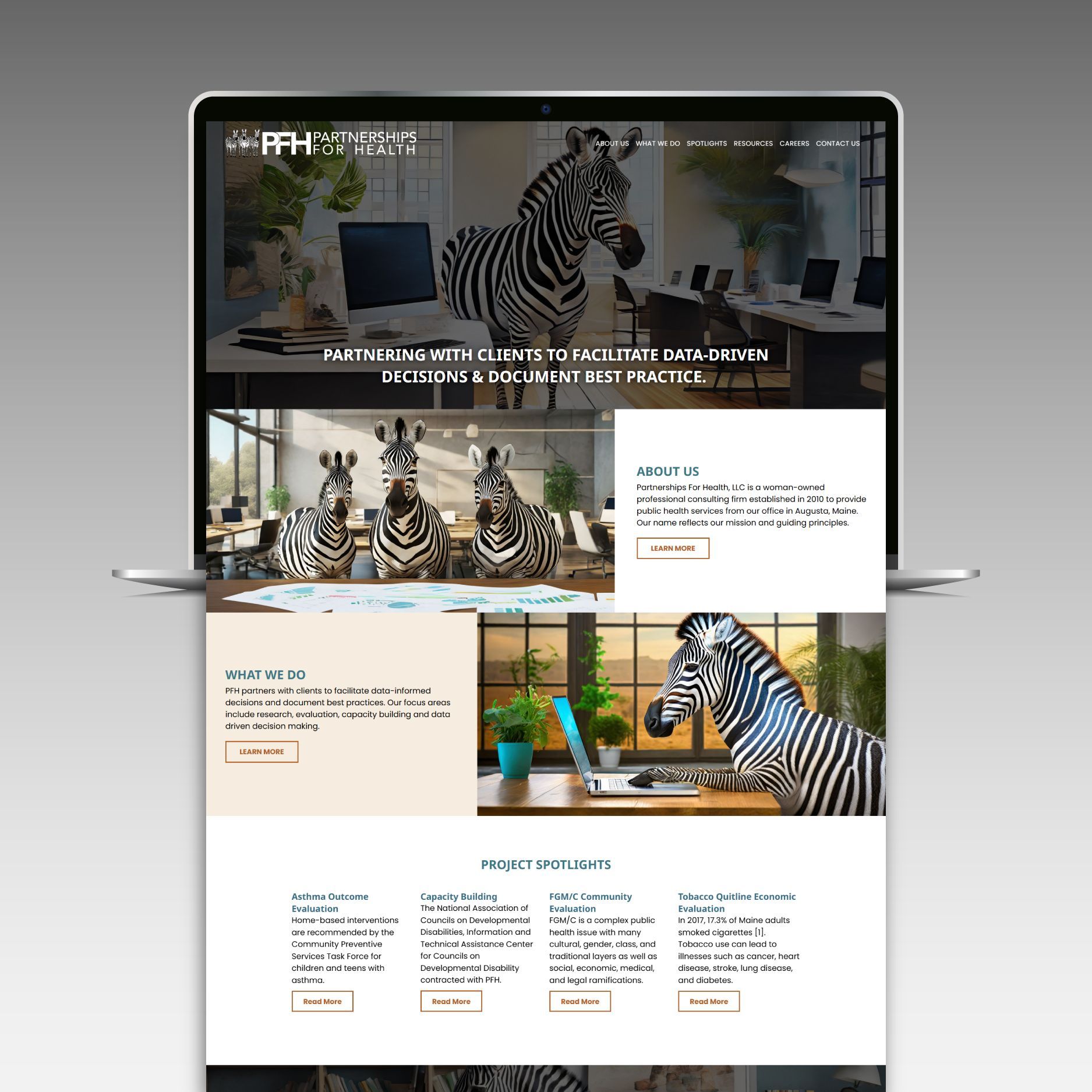 Partnerships for Health website