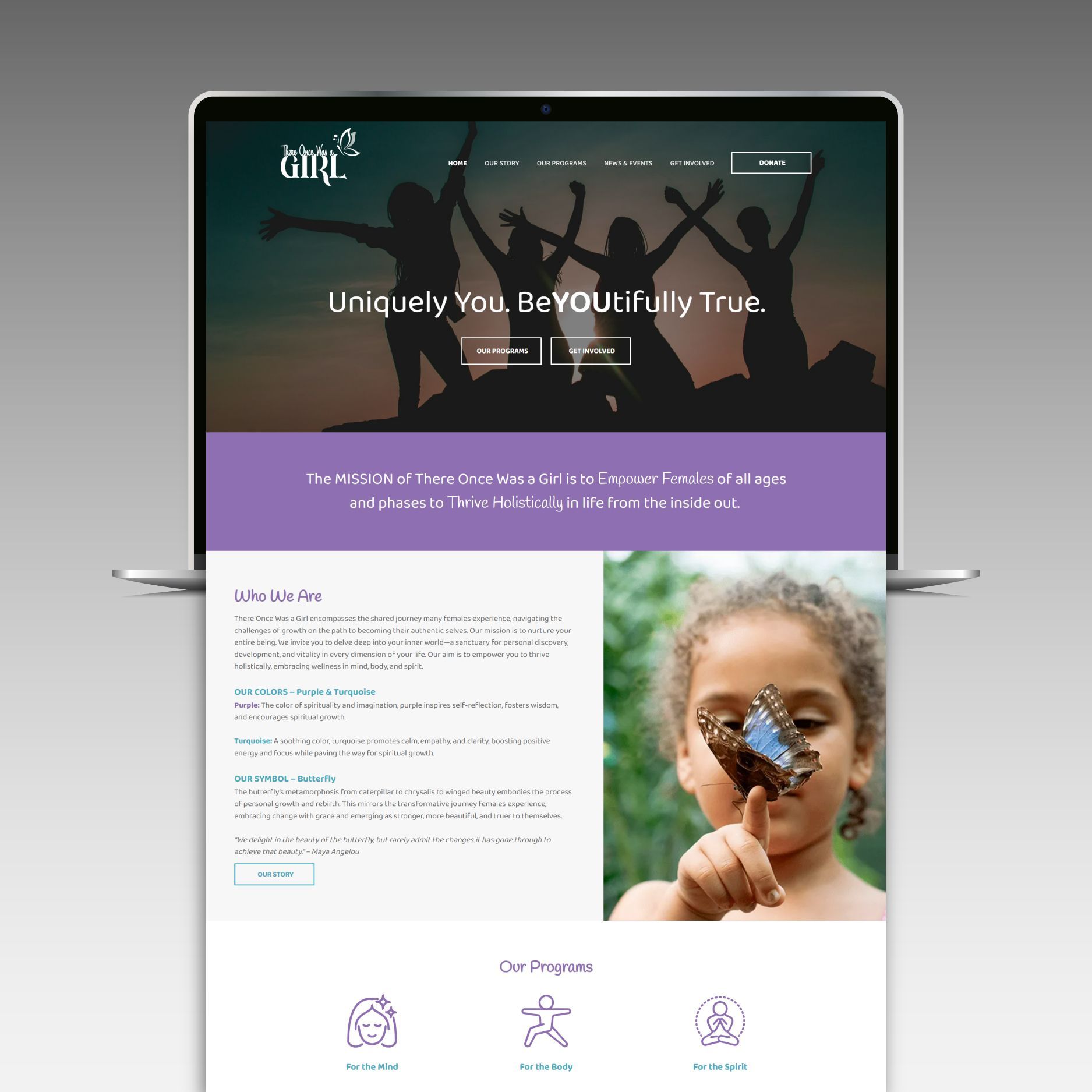 There Once Was a Girl website