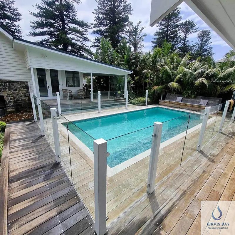 Timber Flooring Cleaned And Swimming Pool — Jervis Bay Pressure Washing & Property Maintenance in Culburra, NSW
