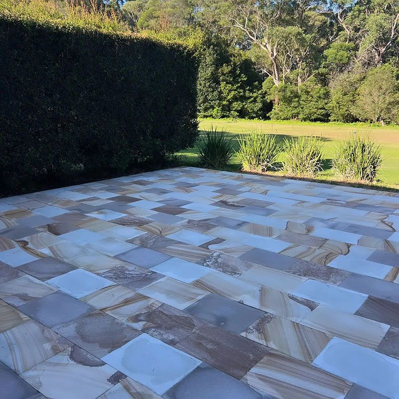 Newly Cleaned Tiles Driveway — Jervis Bay Pressure Washing & Property Maintenance in Culburra, NSW