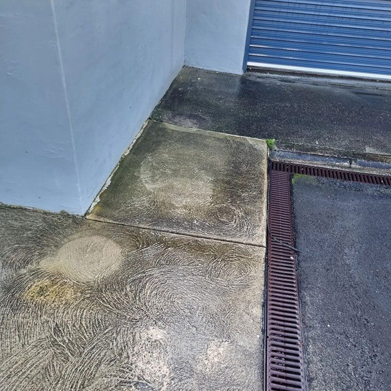 Sidewalk Of The House Before Pressure Washing Cleaning — Jervis Bay Pressure Washing & Property Maintenance in Vincentia, NSW
