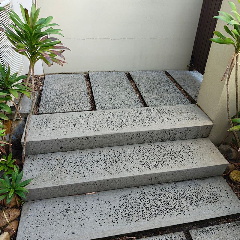 A Set Of Concrete Steps New Cleaned — Jervis Bay Pressure Washing & Property Maintenance in Sanctuary Point, NSW