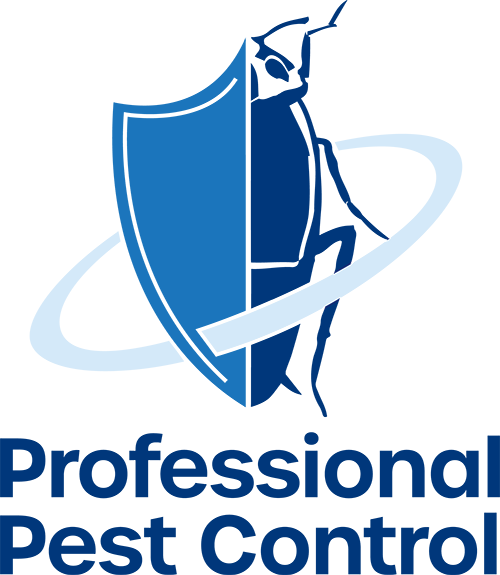 A logo for professional pest control