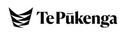 A black and white logo for te puke