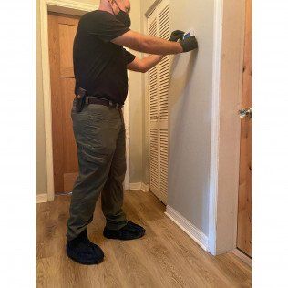 Man Installing AC Checker — Lithia, Fl — JS Watson Air