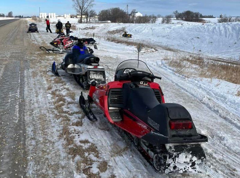 Snowmobile Parked