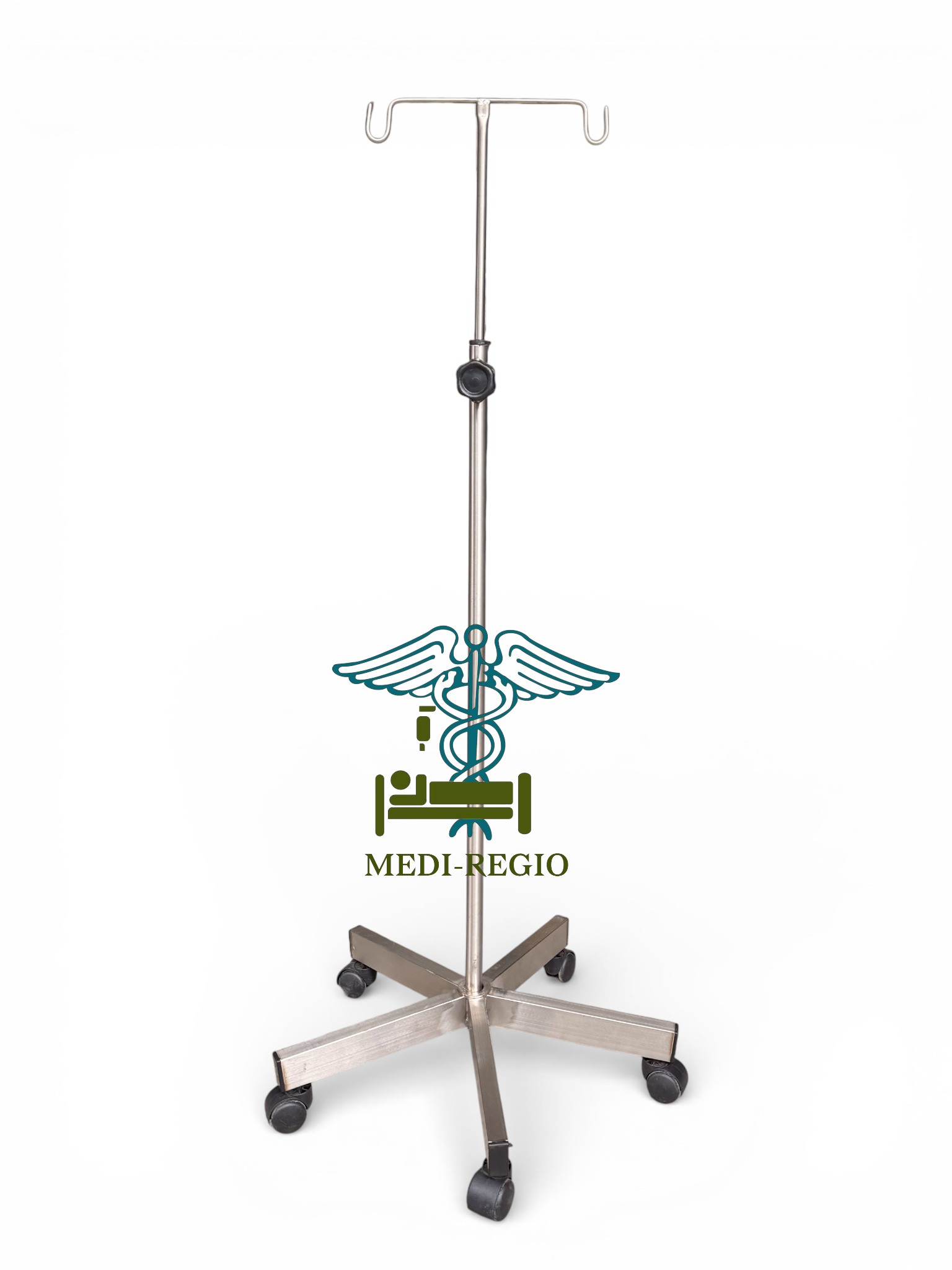 Porta Suero Quintuple Acero Inoxidable