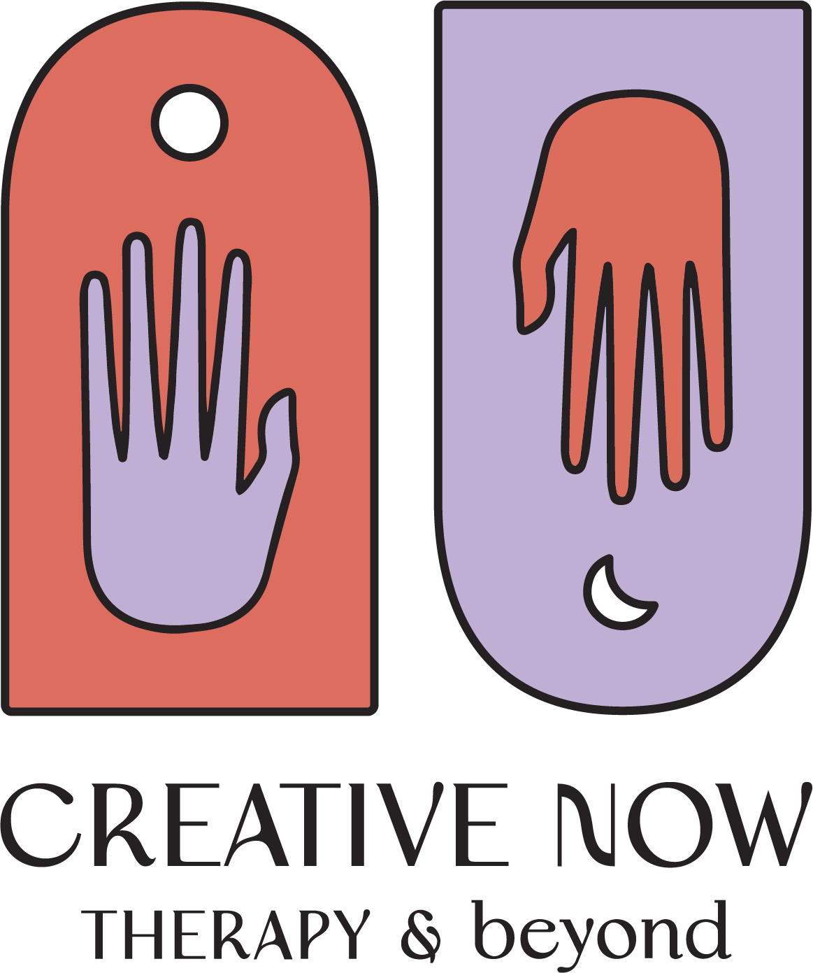 Logo of two hands in portals, with one purple hand pointing up on the left and one orange hand pointing down on the right.