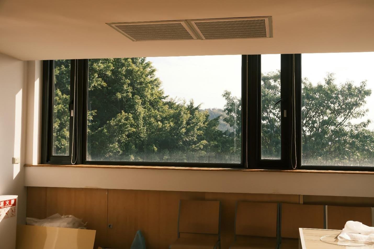 Window screens for pest control.