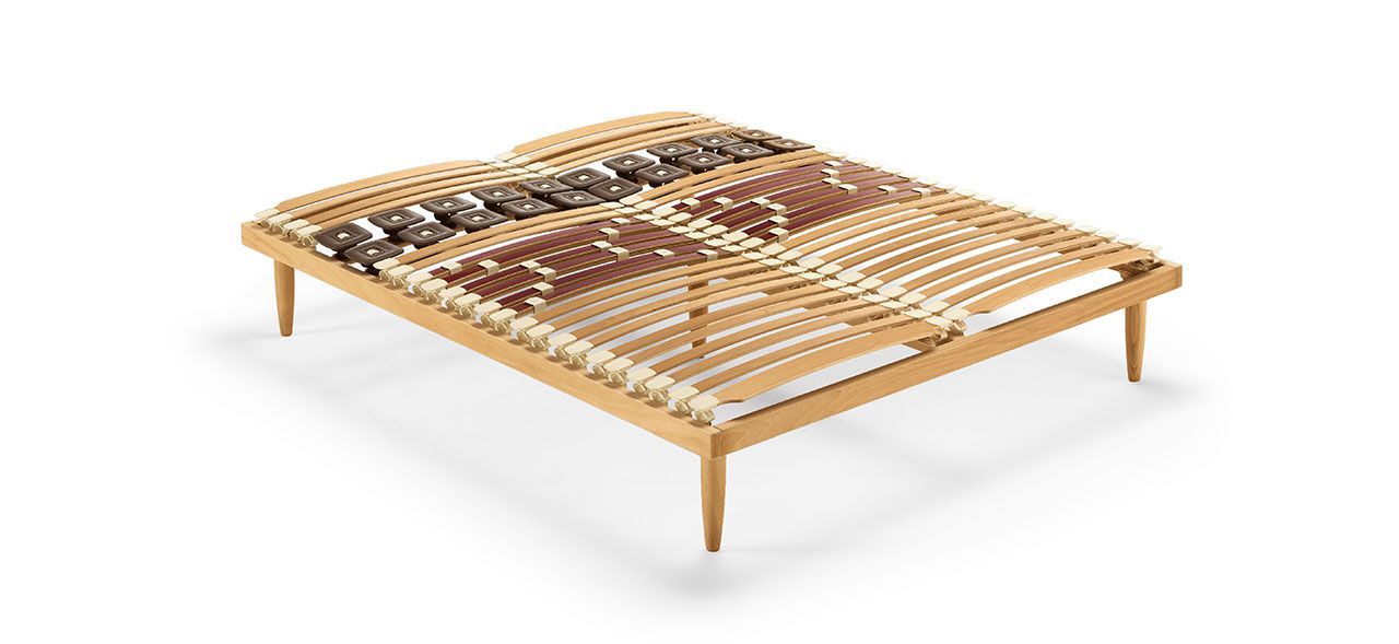 Pegasus 100
Rete con doghe in legno / telaio in legno