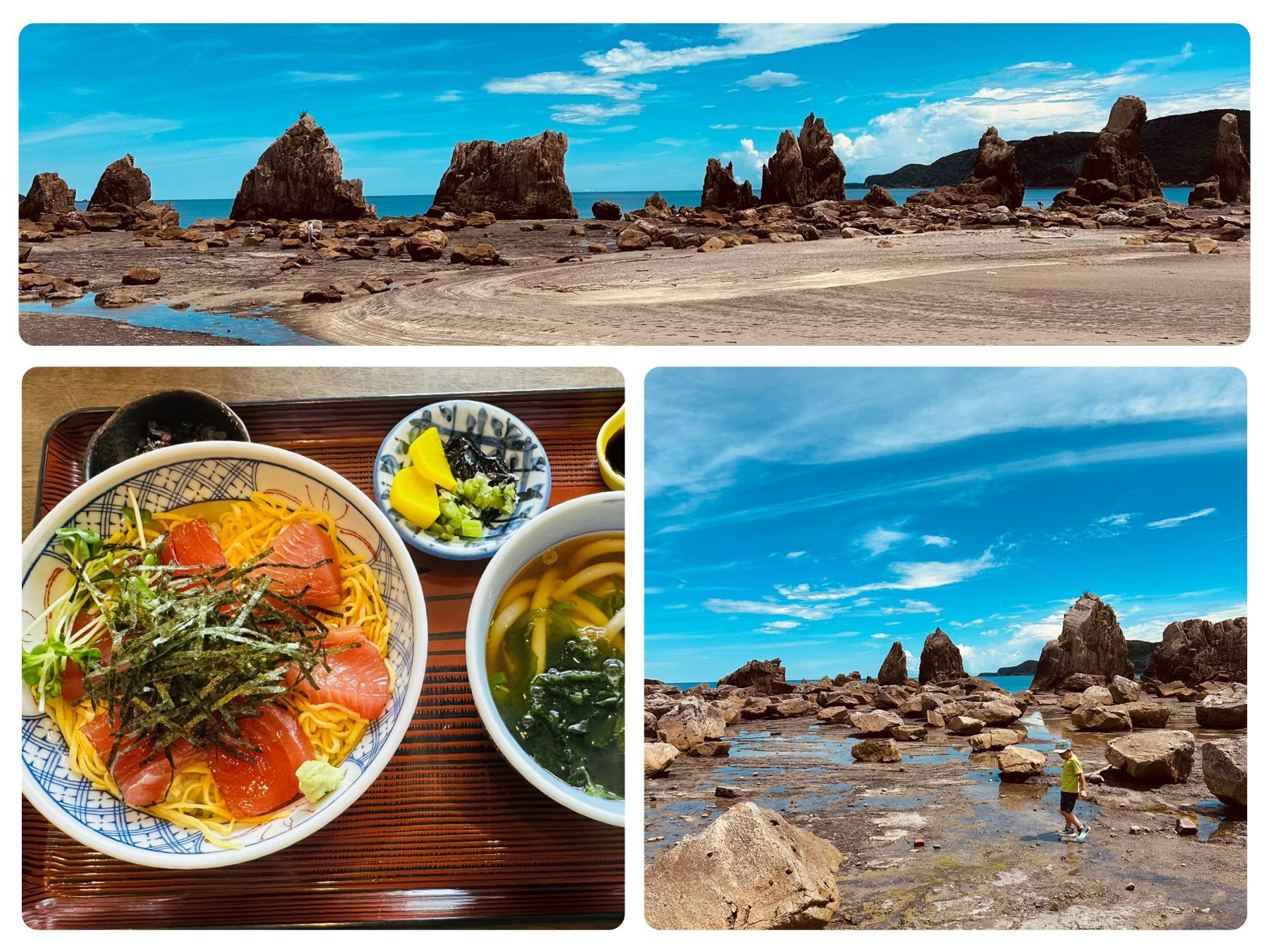 日本和歌山橋杭岩