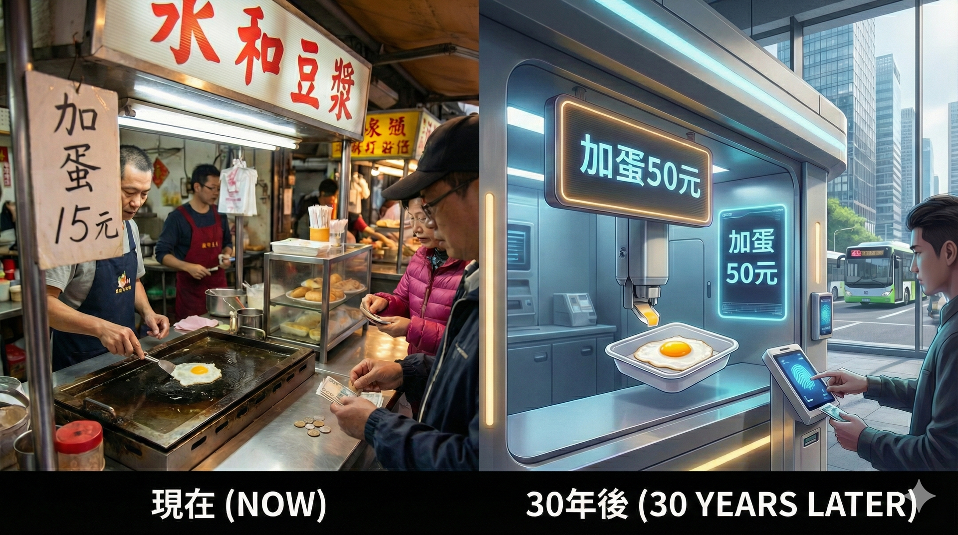 通膨持續，未來加一顆蛋可能變成50元