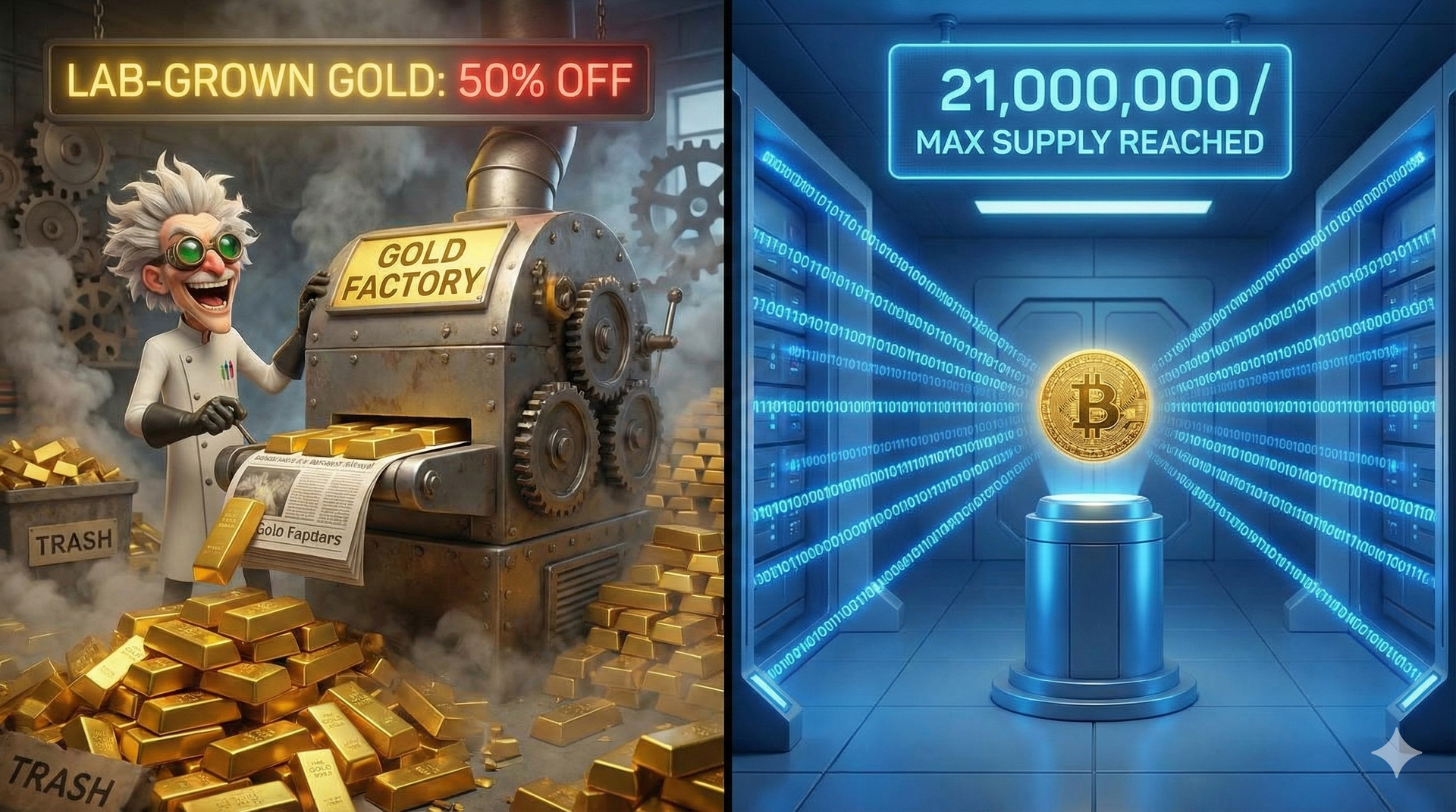 也許未來有天人工合成黃金問世之後會大大影響金價