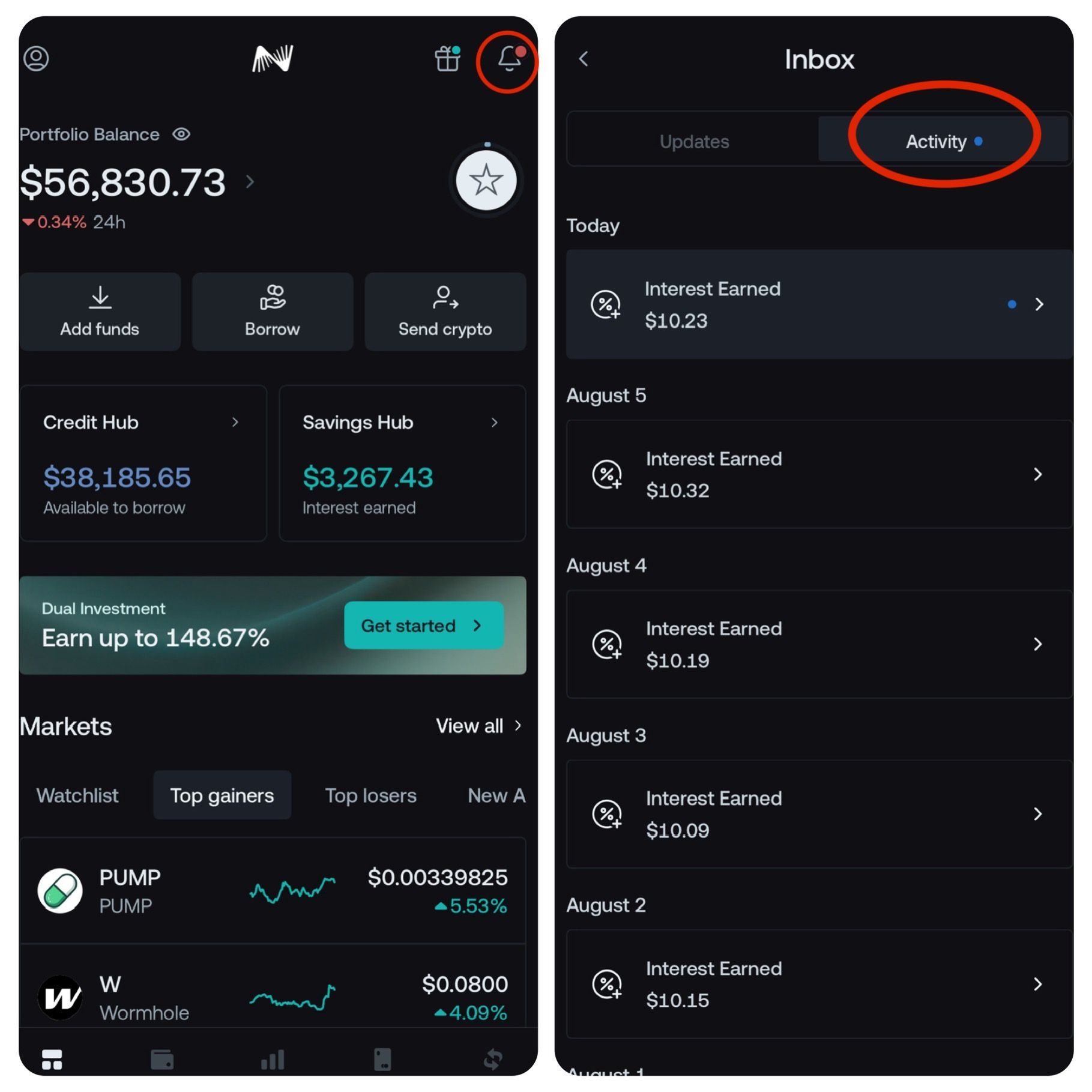 加密貨幣理財平台Nexo -活存利率最低9%