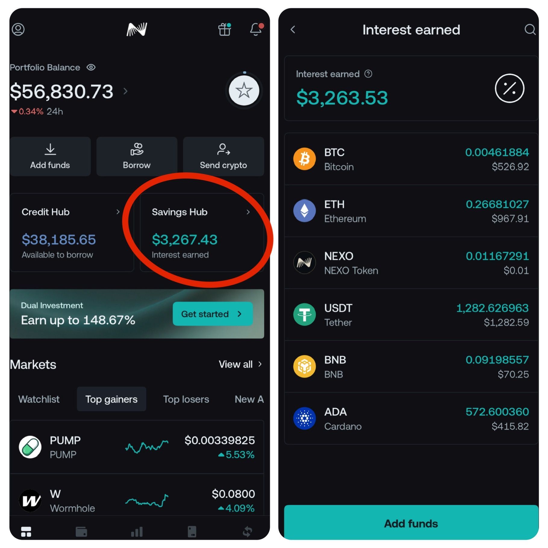 加密貨幣理財平台Nexo -活存利率最低9%