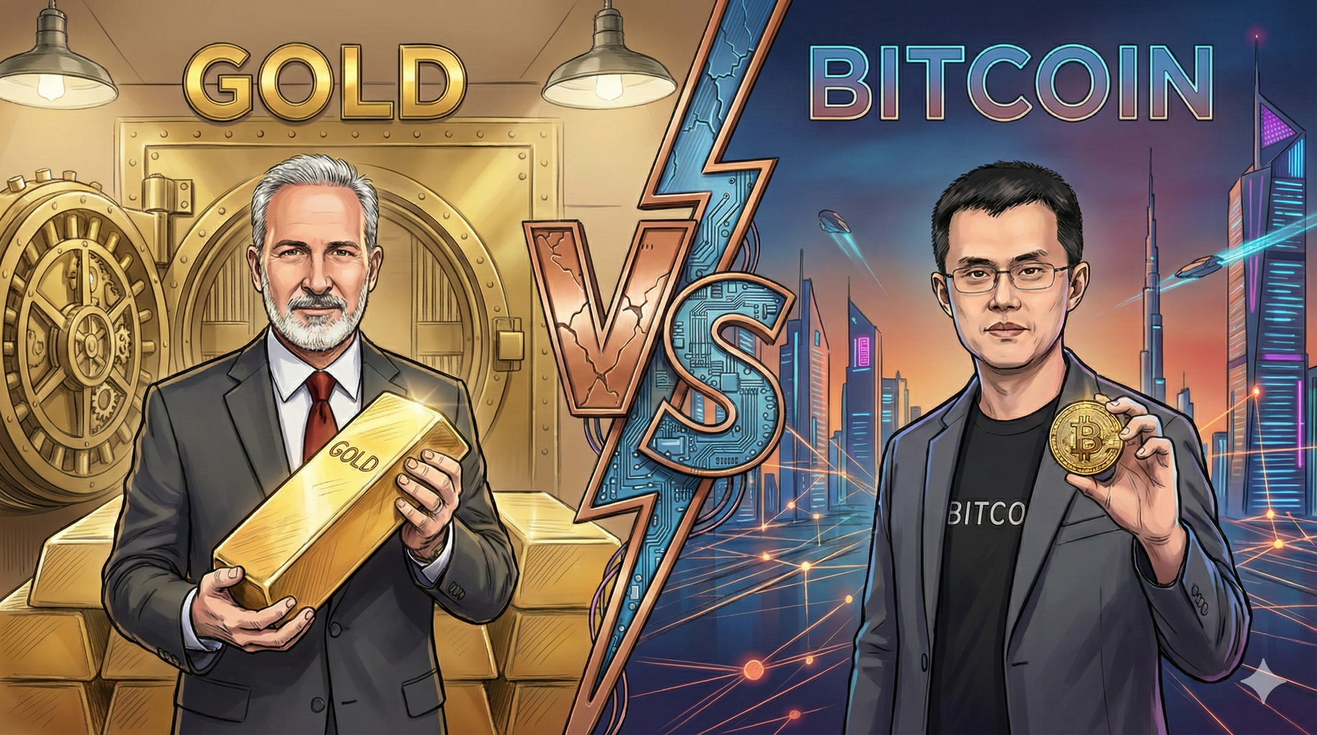 比特幣 vs 黃金:CZ 對決 Peter Schiff。打破「虛擬無價值」的迷思,看懂未來金融趨勢
