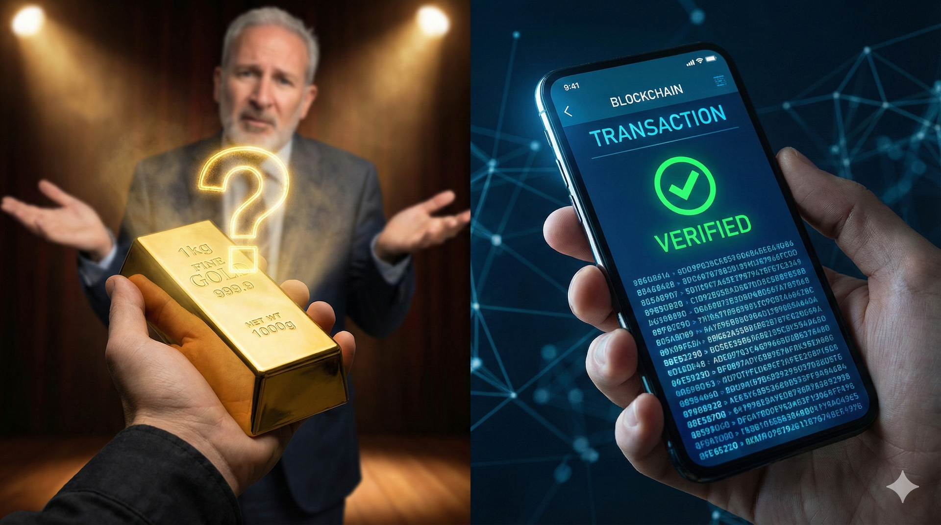 黃金無法及時驗證，但比特幣可以