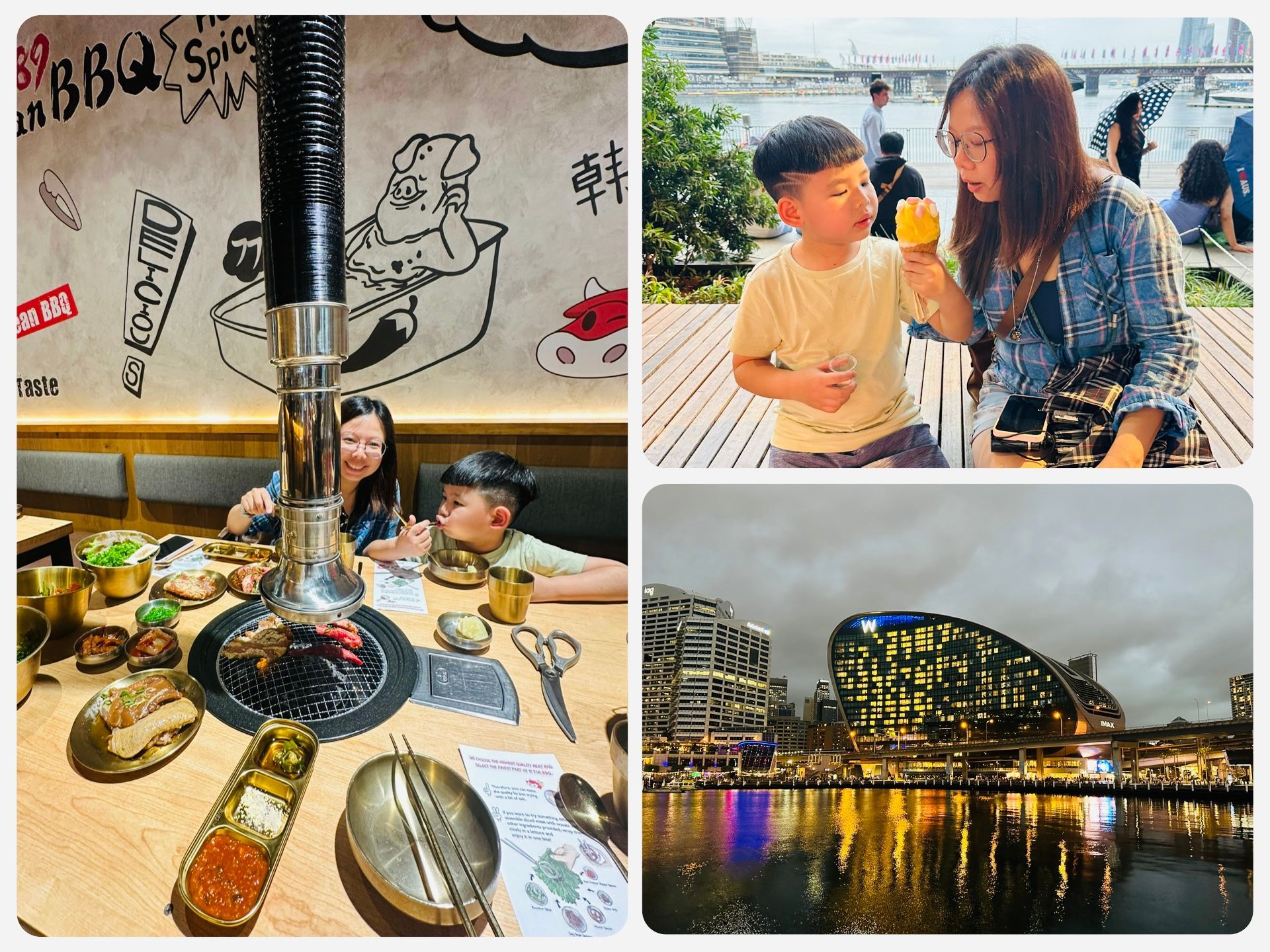 達令港 Darling Harbour  789 Korean BBQ  Gelatissimo