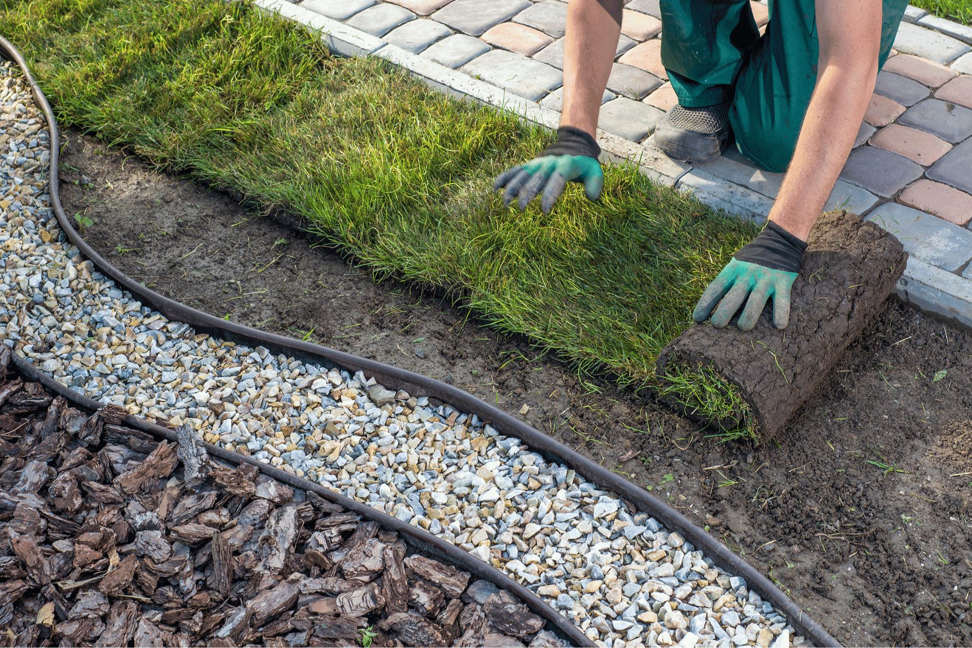 Patios, outdoor kitchens, water features