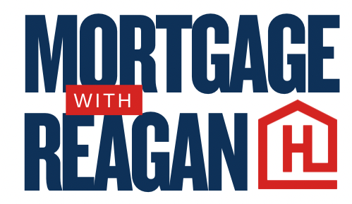A logo for mortgage with reagan is shown on a white background.