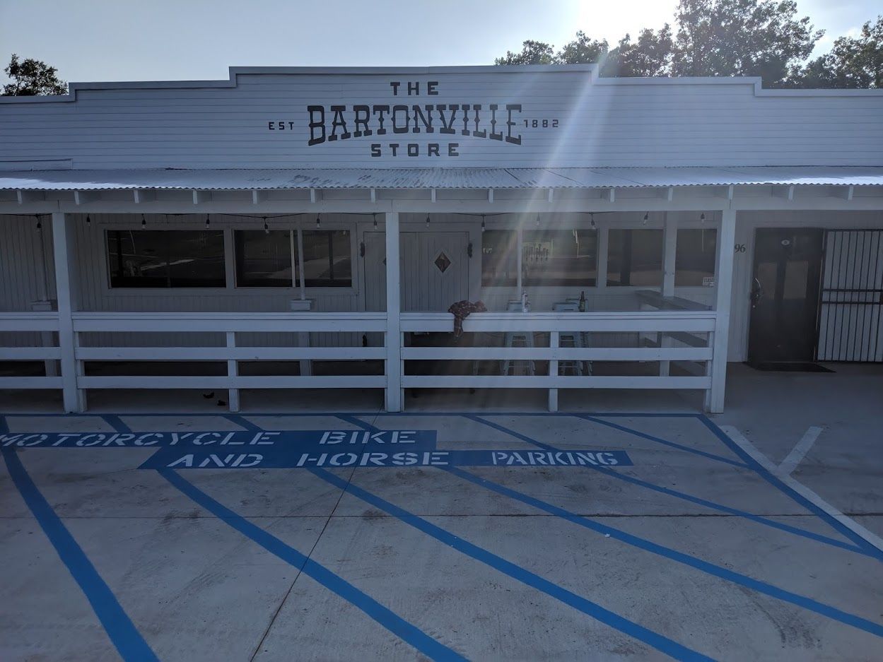 White Bartonville Storefront with 