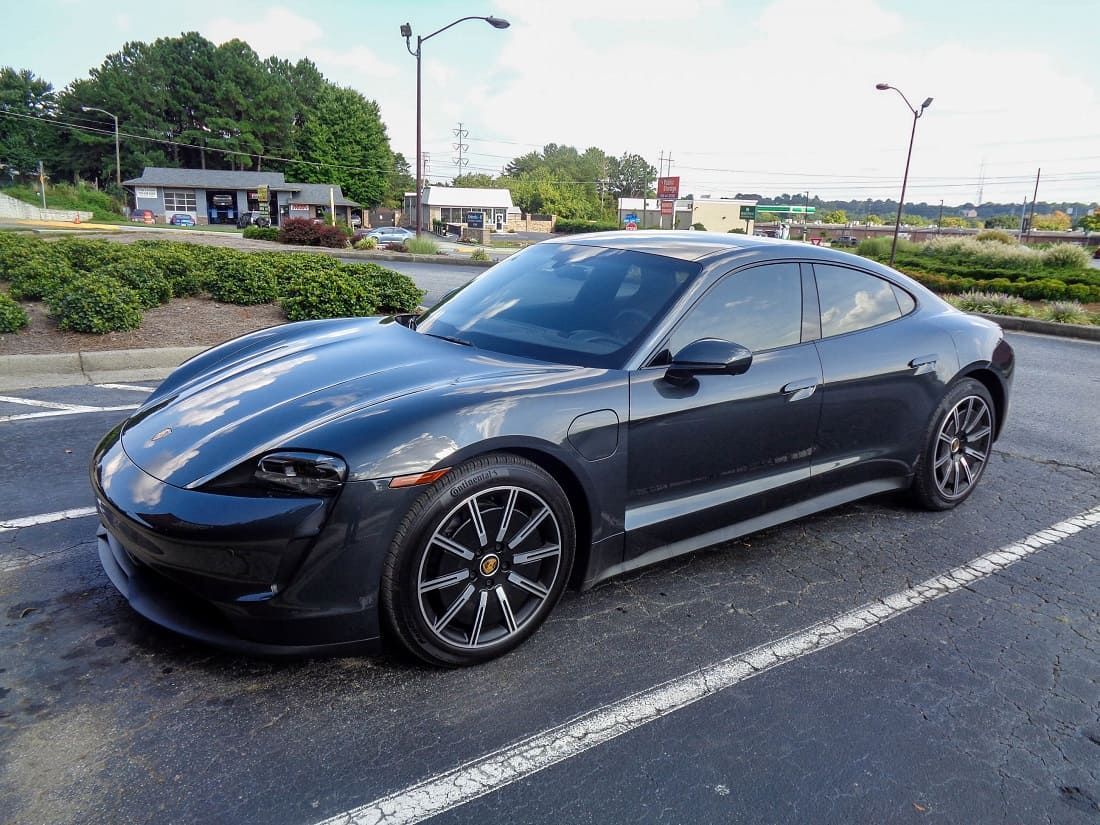 porsche with windows tinted