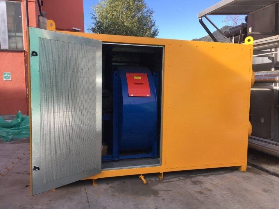 dettaglio interni cabina afonica