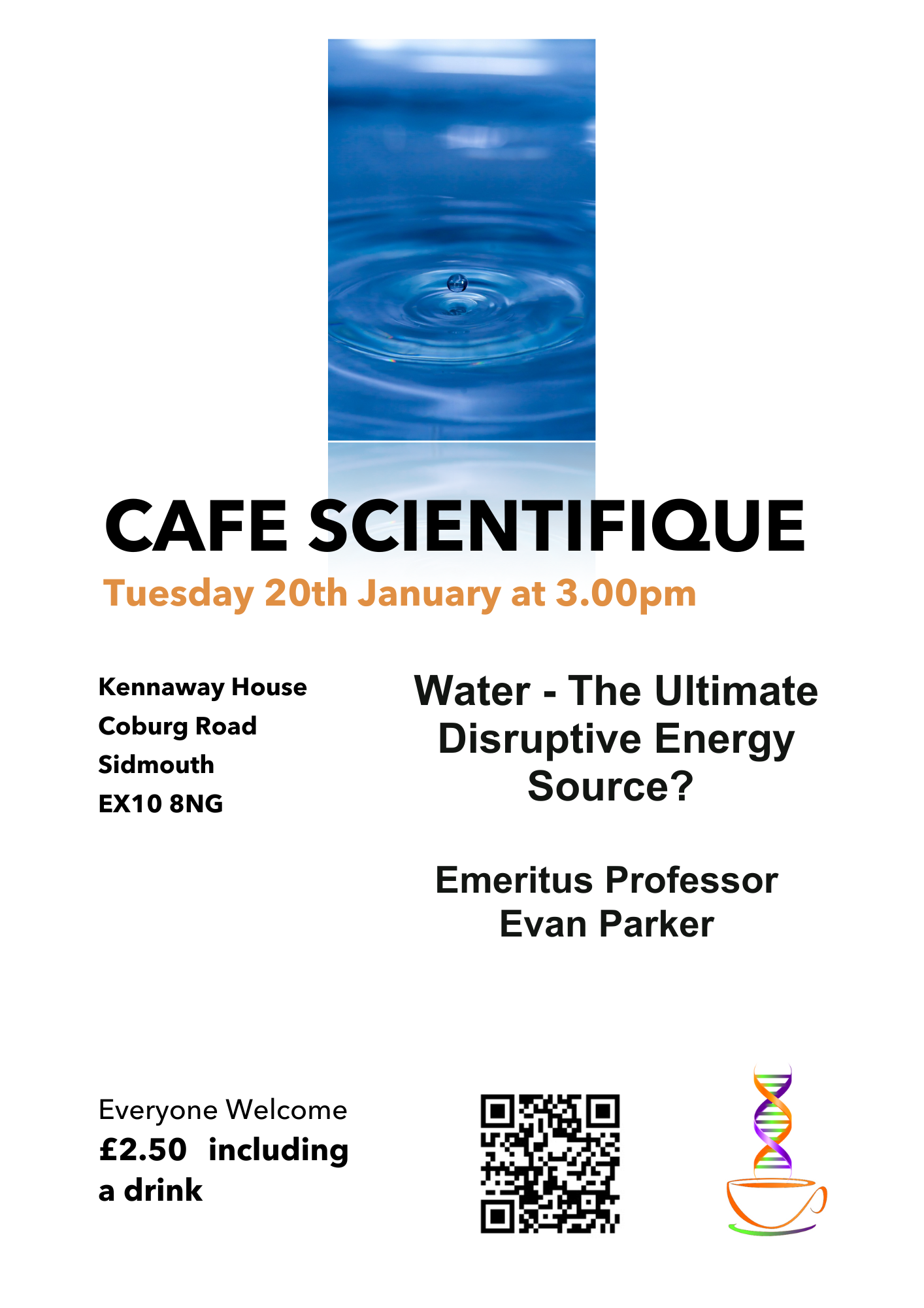 Cafe Scientique:  Water- The Ultimate Destructive Energy Source
