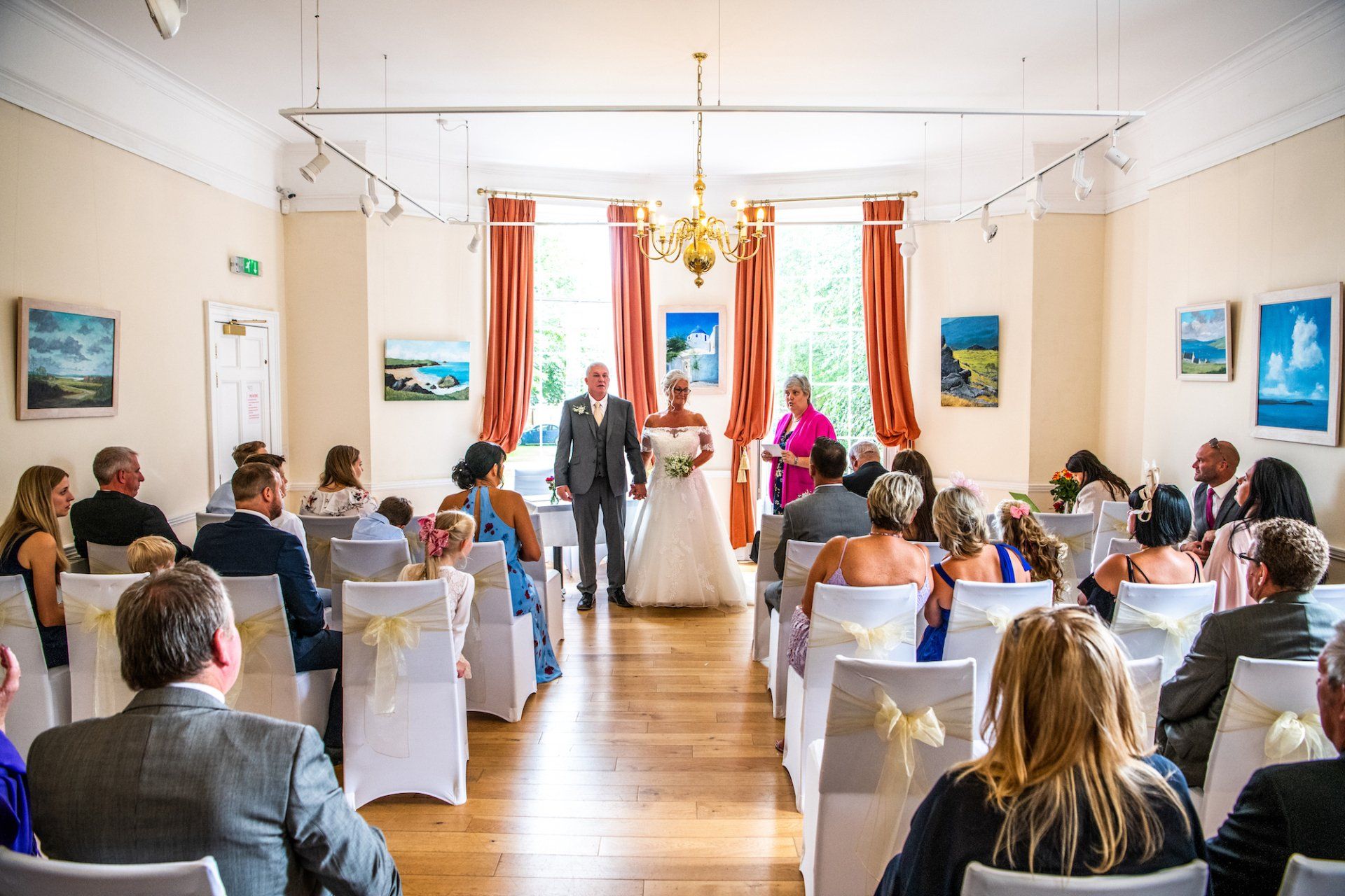 The Hatton Wood Room used for a wedding ceremony