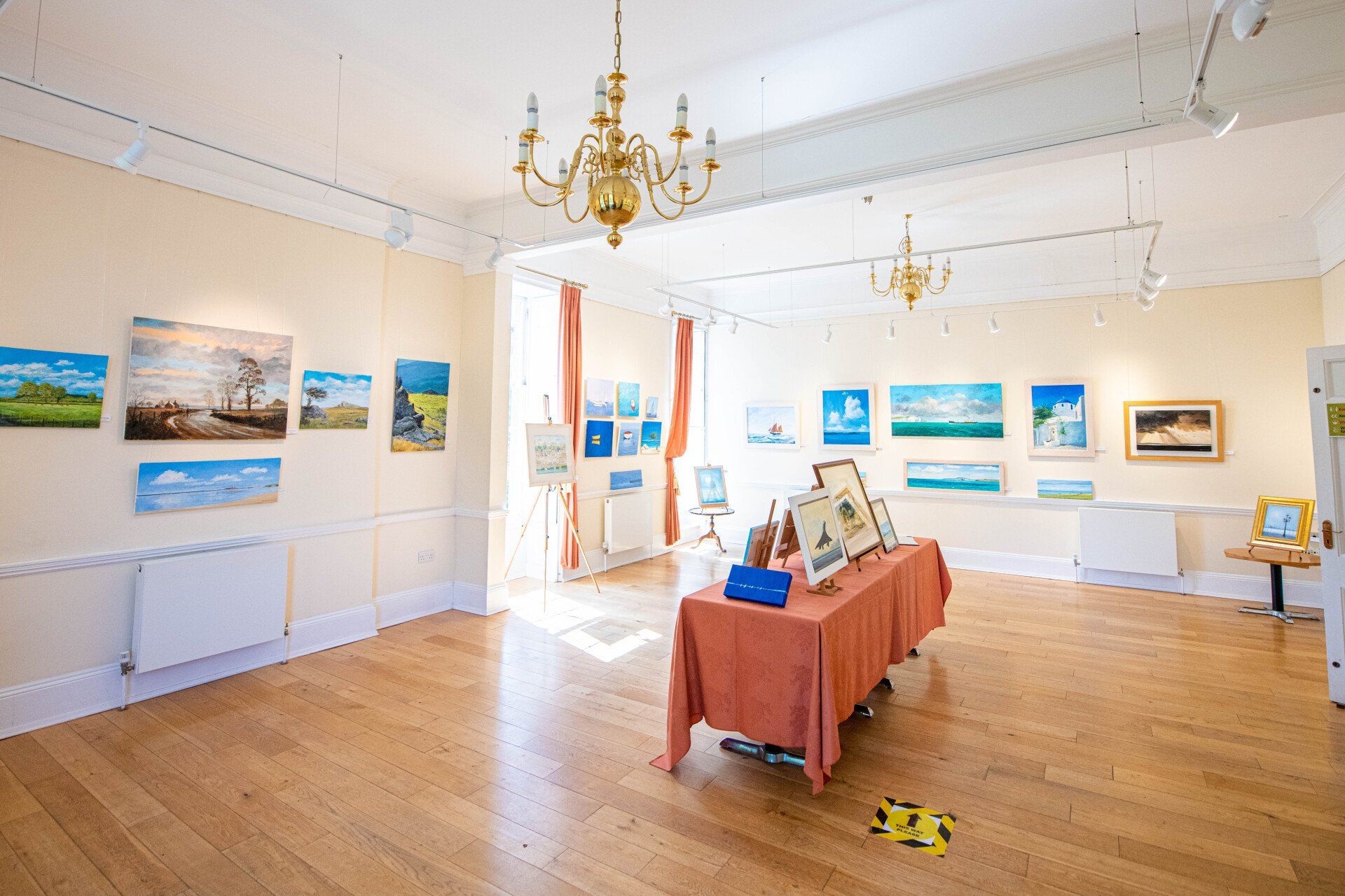 The Hatton Wood Room used for art exhibition