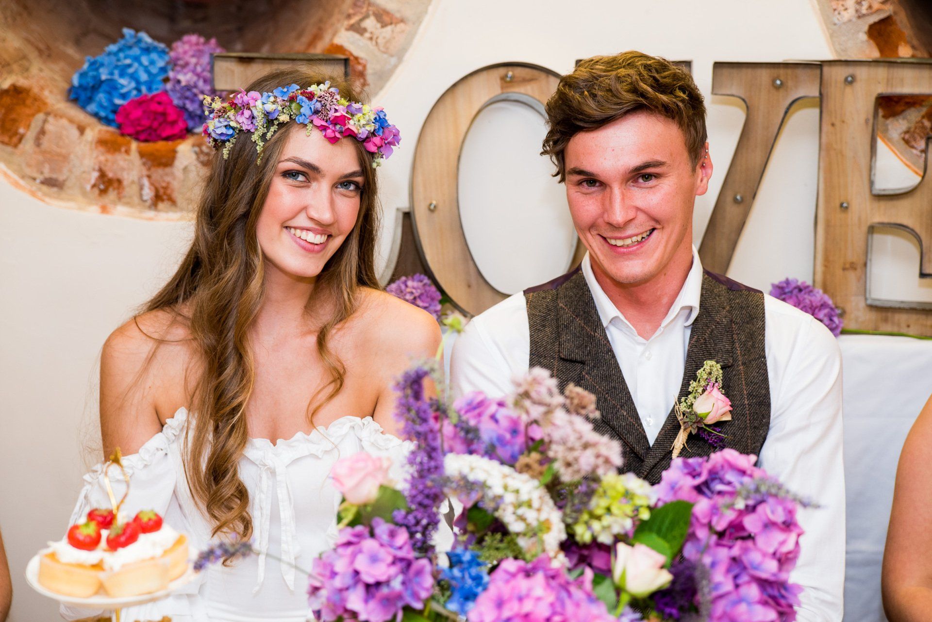 Wedding Breakfast at the Cellar Bar at Kennaway House in Sidmouth