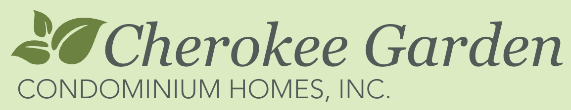The logo for cherokee garden condominium homes inc.